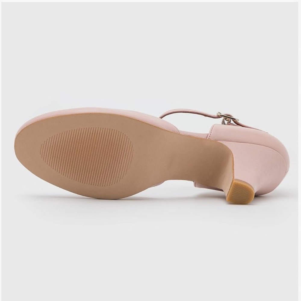 Pink Size 6 Mary Jane T-Strap Round Toe Heels - Picture 10 of 10